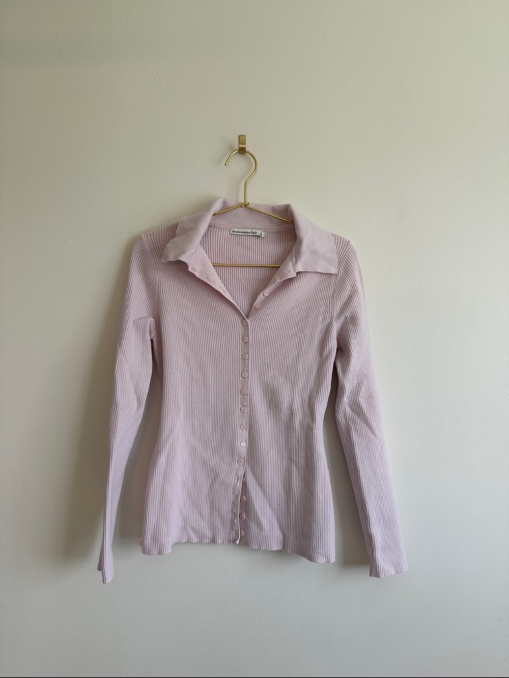 A&F Slim Collared Cardigan SIZE S